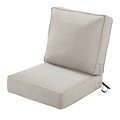 Classic Accessories Montlake FadeSafe Patio Lounge Chair Cushion Set, 23 x 45 Inch, Heather Grey 62-105-011003-SET